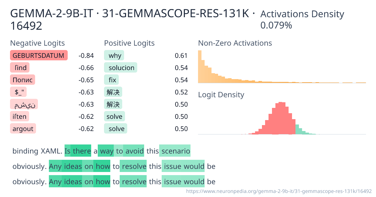 GEMMA-2-9B-IT · 31-GEMMASCOPE-RES-131K · 16492 ｜ Neuronpedia