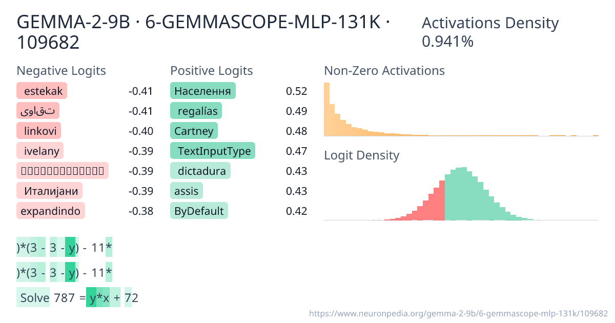 GEMMA-2-9B · 6-GEMMASCOPE-MLP-131K · 109682 ｜ Neuronpedia